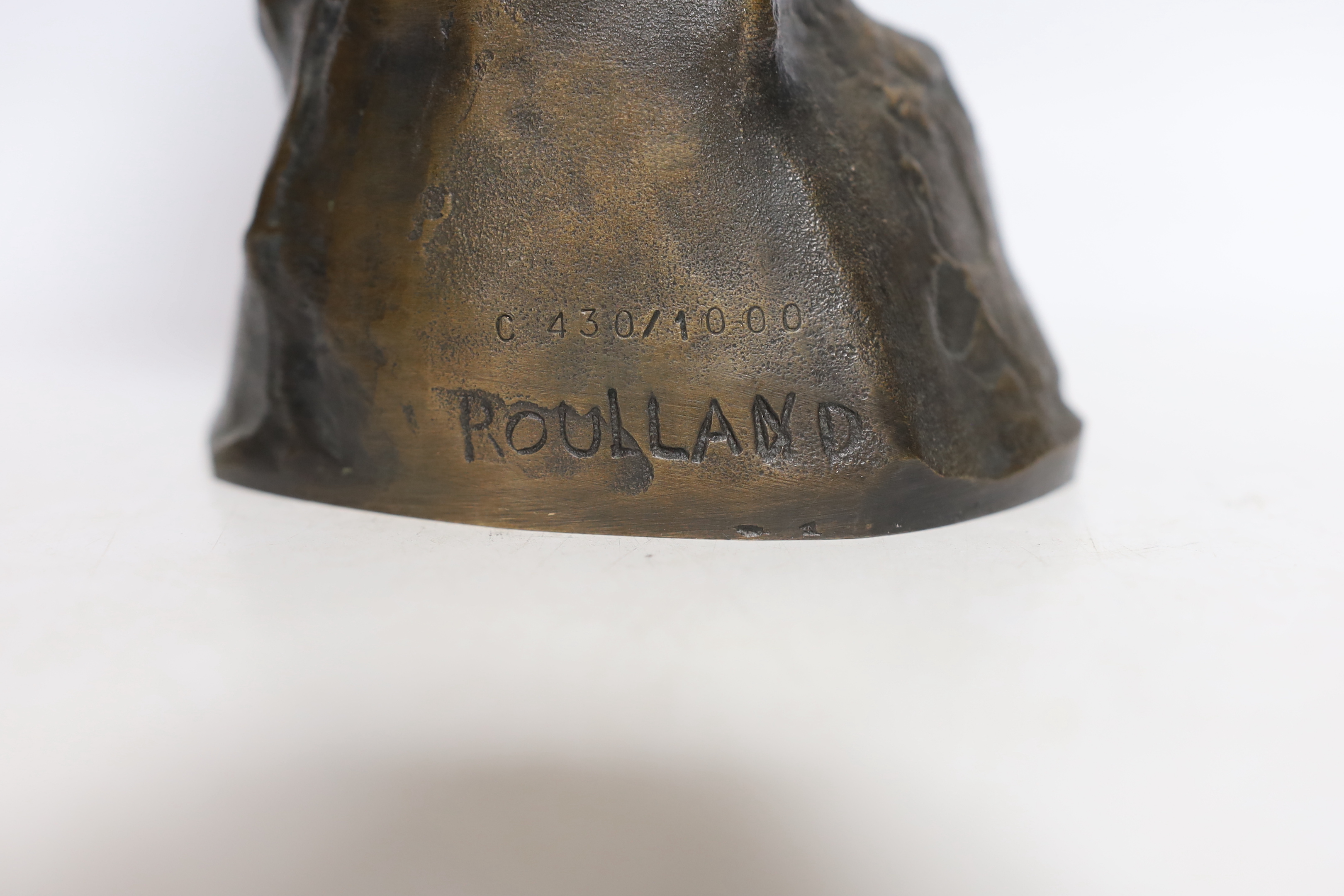 Jean Roulland (1931-2021), a bronze bust of Hippocrate, numbered 400/1000